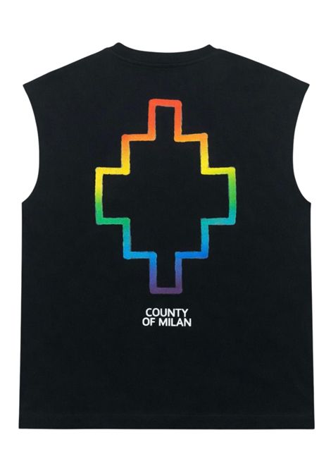 T-shirt unisex nera in cotone MARCELO BURLON | BTH029NERO